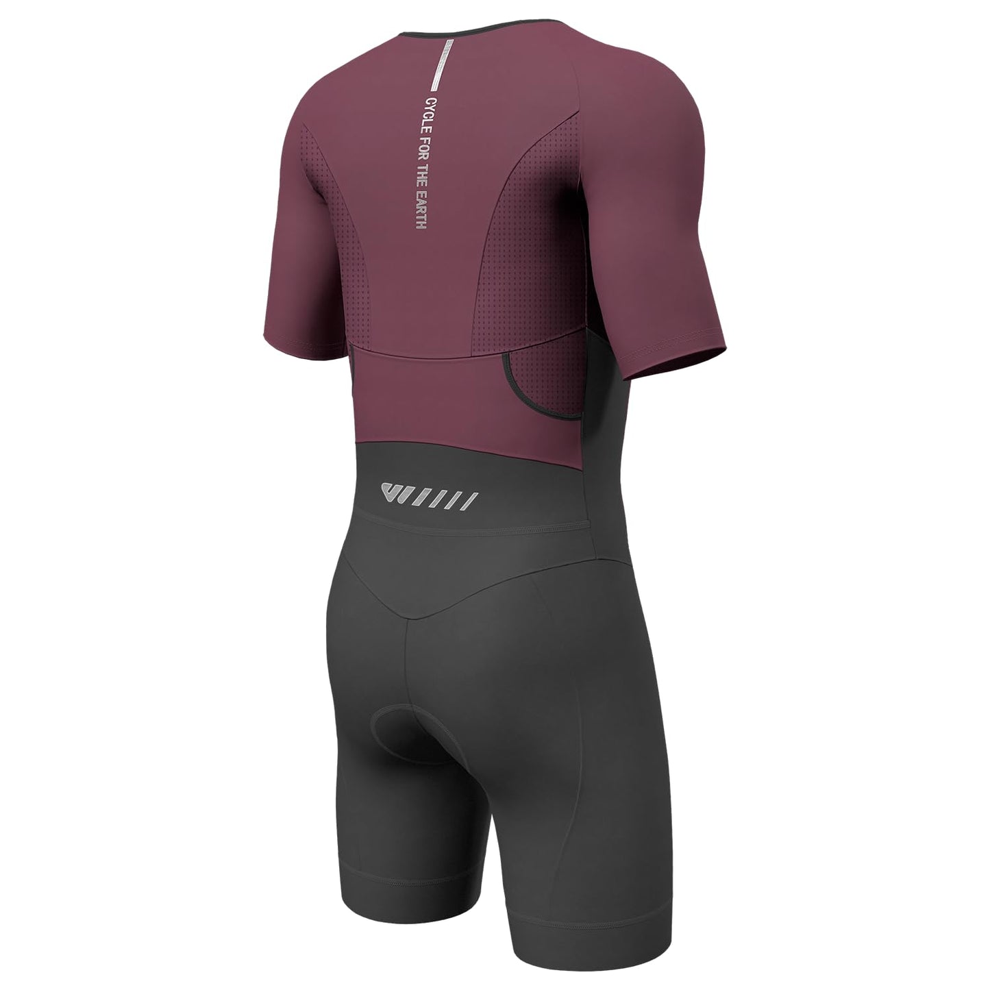 Lo.gas Triathlon Suits Mens,High Elasticity Breathable Quick-Drying Trisuit Race‌ Skinsuits Cycling Swimskin Bike Swim Run Red XX-Large