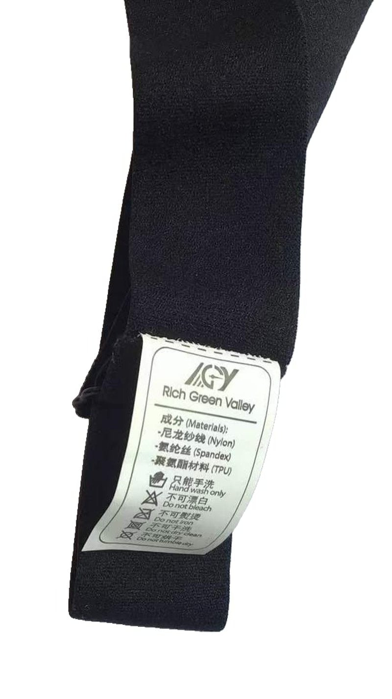 Rich Green Valley Heart Rate Monitor Chest Strap Compatible with Polar H10 H9 H7 H1 Wahoo Tickr Garmin HRM CooSpo, Black Large