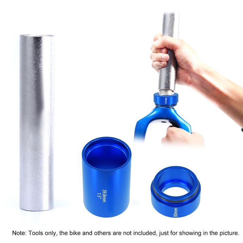 Crown Race Setting Tool, 3PCS Bike Fork Crown Race Setting Tool, Bicycle Fork Nut Setting Installer, Bicycle Repairing Front Fork Setter Kit 28.6mm
