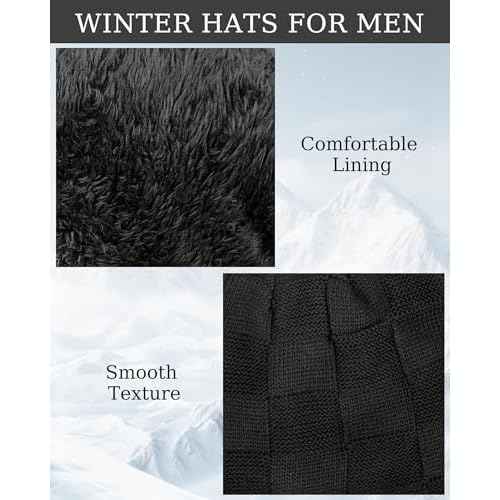 Senker Fashion Slouchy Beanie for Men Women, Oversized Winter Beanies Hats Warm Thick Stocking Caps for Gifts Outdoor