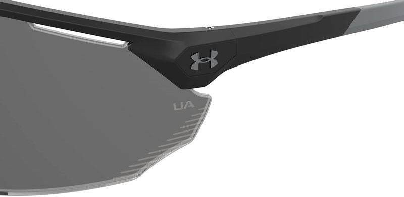 Under Armour 0011S UA Force 2 Wrap Sunglasses, Matte Black Frame w/ Gray Lenses