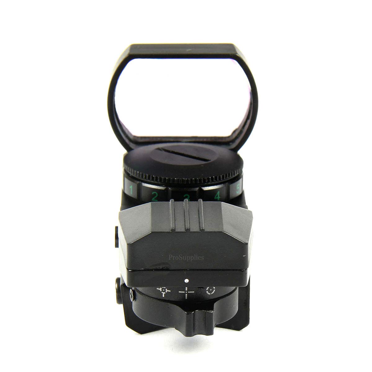 TACFUN Red and Green Reflex Sight with 4 Reticles, 3/8" Dovetail Mount for Airgun Airsoft and .22 RF