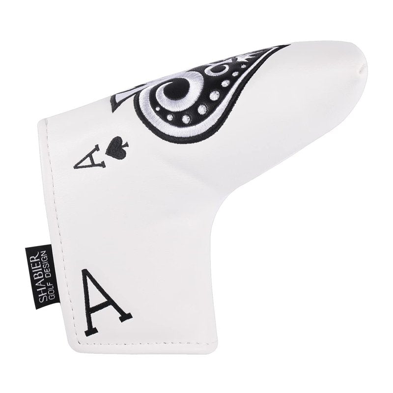 SHABIER Golf Poker Ace Putter Head Cover Headcover for Mallet or Blade Putters Magnetic Mallet Headcover Club