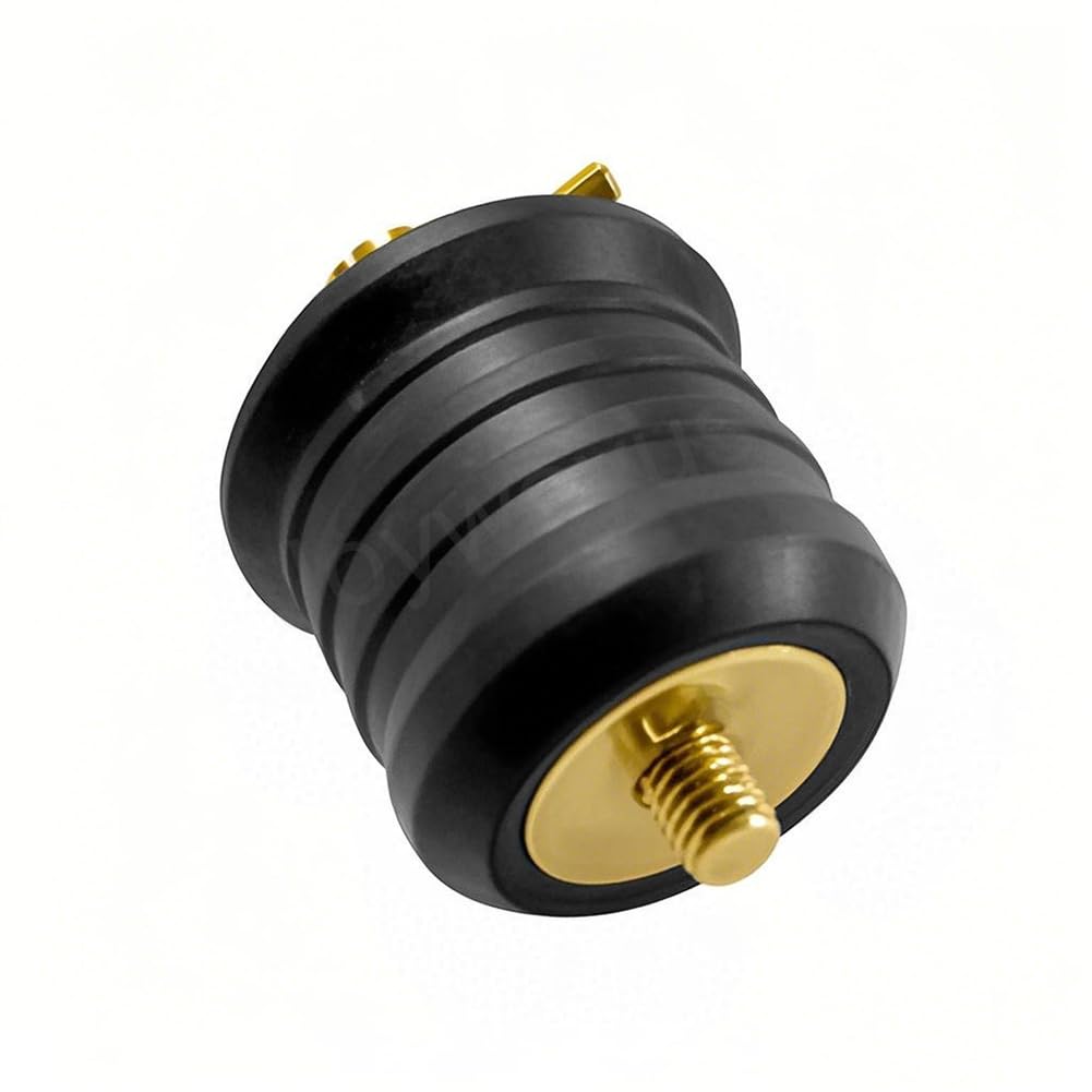 Joywayus Rubber Drain Plug Brass T Handle Twist Plugs for 1-1/4 Inch Diameter Boat Drains Boating Plumbing Fittings
