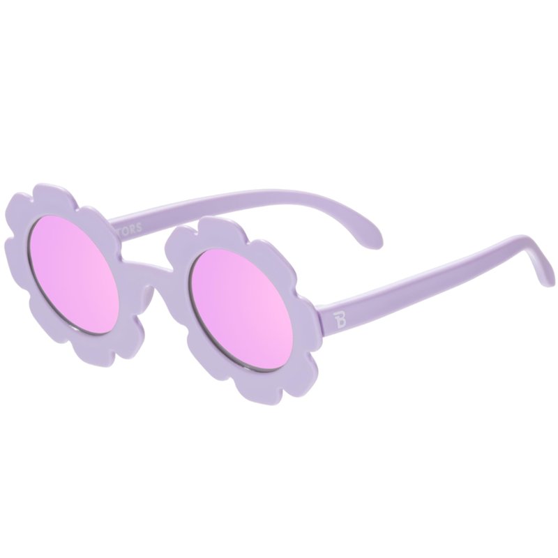 Babiators Polarized Flower: Irresistible Iris | Lavender Mirrored Lens | Ages 3-5
