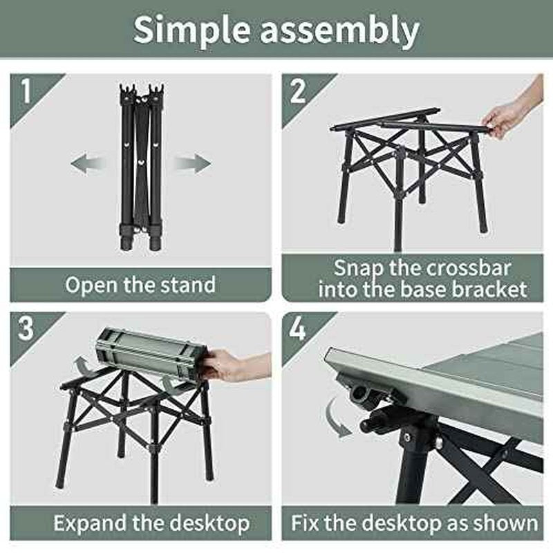 Naturehike Portable Camping Table, Aluminium Folding Table, Ultralight Camp Table Small Table for Camping Hiking Backpacking Outdoor Picnic