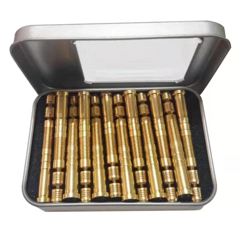 150 Grain Archery Arrow Copper & Aluminum Insert Screw Copper Brass Arrow Inserts Arrowheads Connector,for Diameter.244 Arrow Shaft Archery Accessories(12 PCS)