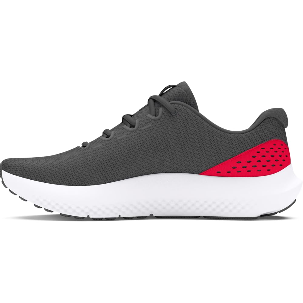 Under Armour Men's Charged Surge 4, (107) Castlerock/Red/Red, 12, US