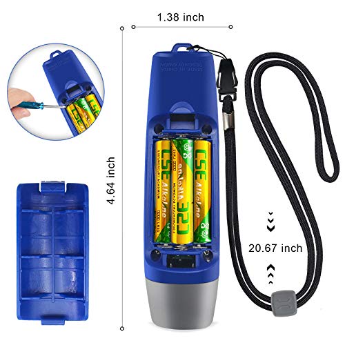 ANIZR Electronic Whistles with Lanyard,Adjustable 3 Tone & 3 High Volume Hand Emergency Whistle Basketball Referee Whistle for Coach,Teacher,Police,Outdoor Camping Boating Hiking(with Battery)