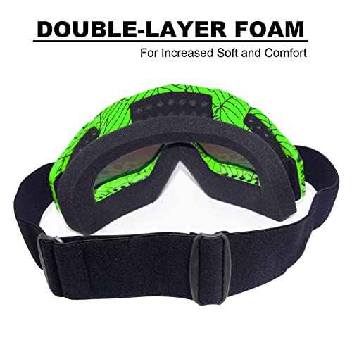 Dirt Bike Goggles for Motorcycle, ATV, Motocross, Riding, Offroad - Adult, Men, Women, Youth, Kids