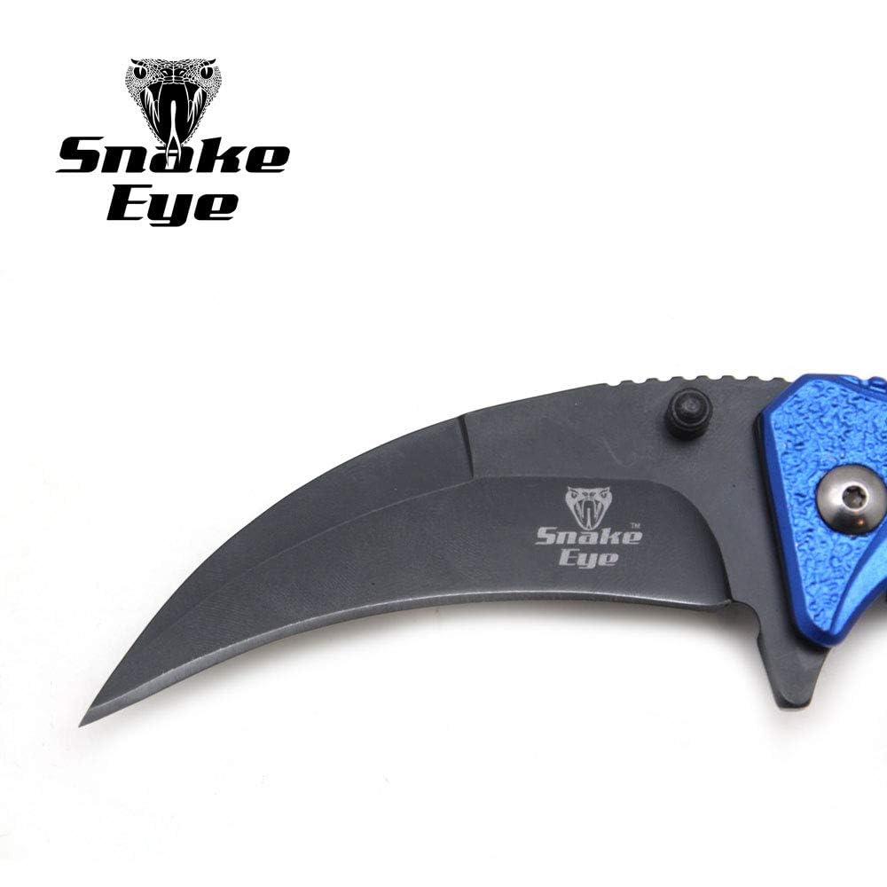 Snake Eye Tactical Everyday Carry Spring Assist Style Folding Pocket-Knife EDC