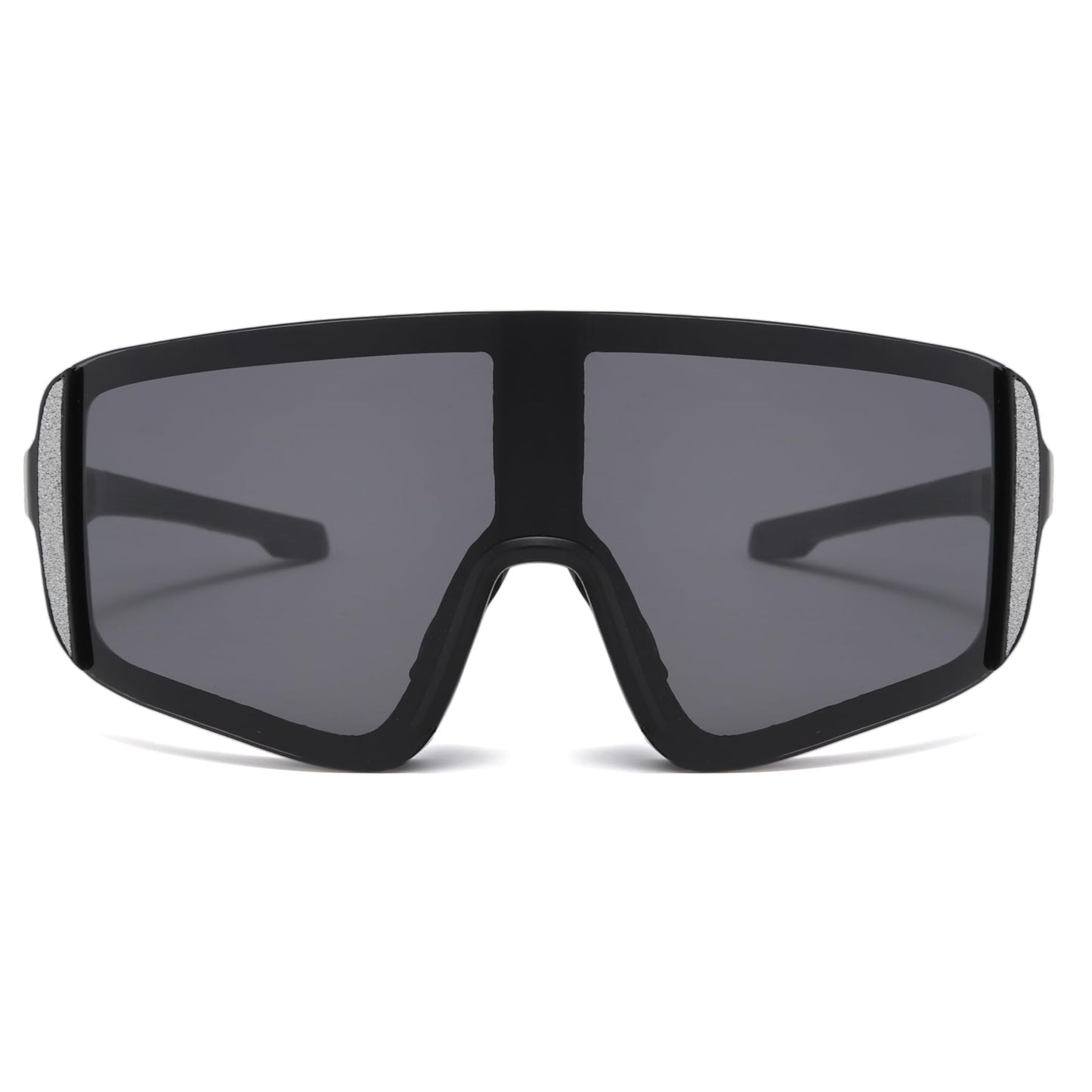 Long Keeper Cycling Sunglasses for Women Men Youth Running Riding Baseball Sports Sun Glasses Windproof Driving Sports Shades (Black Frame Dark Grey Lens)