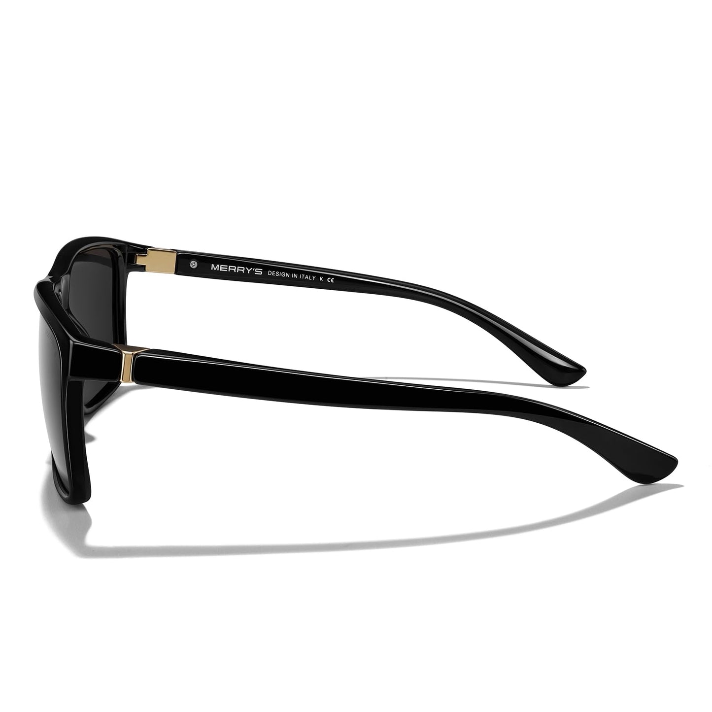 MERRY'S Rectangular Polarized Sports Sunglasses for Men Women Cycling Driving Fishing UV400 Protection S8225
