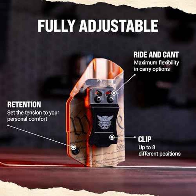 We The People Holsters - Carbon Fiber - Right Hand - IWB Holster Compatible with Smith & Wesson M&P / M2.0 4"/4.25" Compact 9/40 RDS