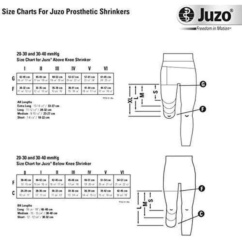 Juzo 3511FGSHA V 8-20cm Above Knee Shrinker - Hip Attach