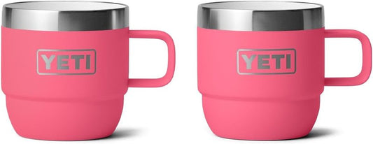 YETI Rambler 6 oz Stackable Mug Set - Stainless Steel Vacuum Insulated Espresso/Coffee Mugs | 2 Pack