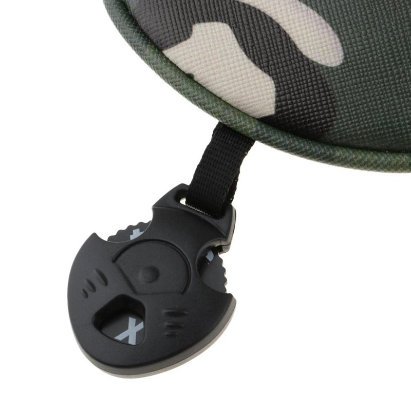 4Pcs/Set Premium PU Golf Covers 3 5 UT Wood Replacement & Interchangeable Number Tag, Camo Green
