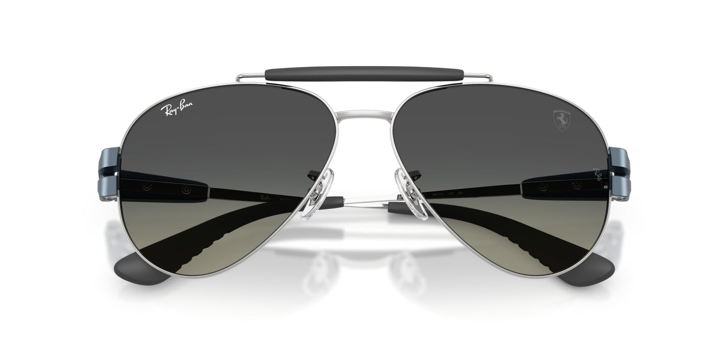 Ray-Ban RB3762M Sunglasses, Silver/Grey Gradient, 58 mm