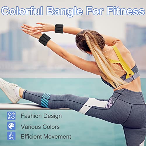 Zofaueyi Wrist Ankle Weights for Women Men kid, Adjustable arm Weighted set for Yoga, Walking, Pilates, Exercise, Fitness, Aerobics, Gym, Set of 2 (1lb Each) (Carbon)…