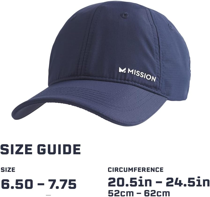 MISSION Cooling Performance Hat - Adjustable Fit | UPF 50 for Running & Outdoor Workouts