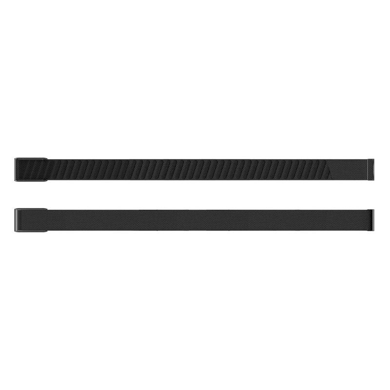 iprisu Ultra-Soft Breathable Nylon Bicep Band, Adjustable Replacement Arm Strap Compatible with WHOOP 5.0, One, Peak & Life | Secure Fit, Not Compatible with Gen 4 (Black With Black, One/Peak)