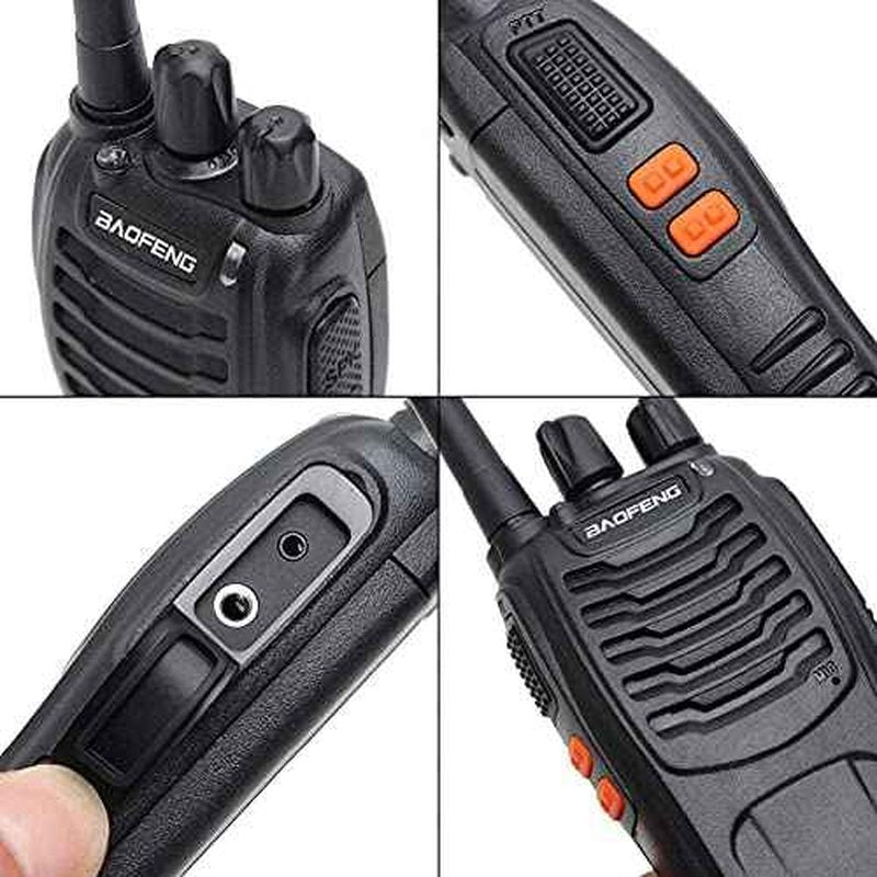 BAOFENG BF-88A Walkie Talkies Handheld FRS Radio License-Free Walkie Talkie for Adults Long Range 16 Channels Two Way Radio with USB C Charger Pack of 6