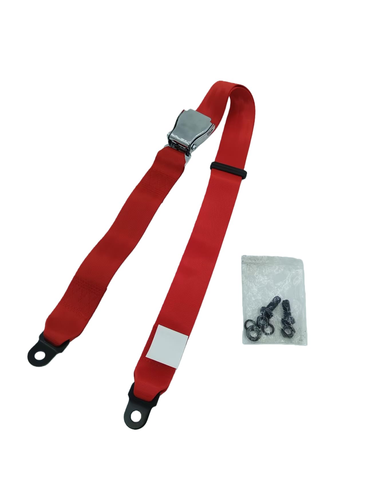 RWYSSYTF Golf Cart Seat Belt wheelchair Safety Harness - Universal 2-Point Restraint System, Adjustable & Heavy-Duty, For Yamaha EZGO Club Car Go Kart UTV Aircraft (Red)