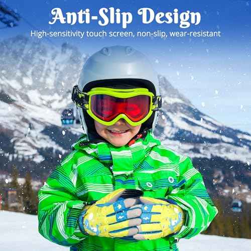 Children Ski Gloves Kids Waterproof Winter Outdoor Snowboard Warm Gloves for Boys Girls