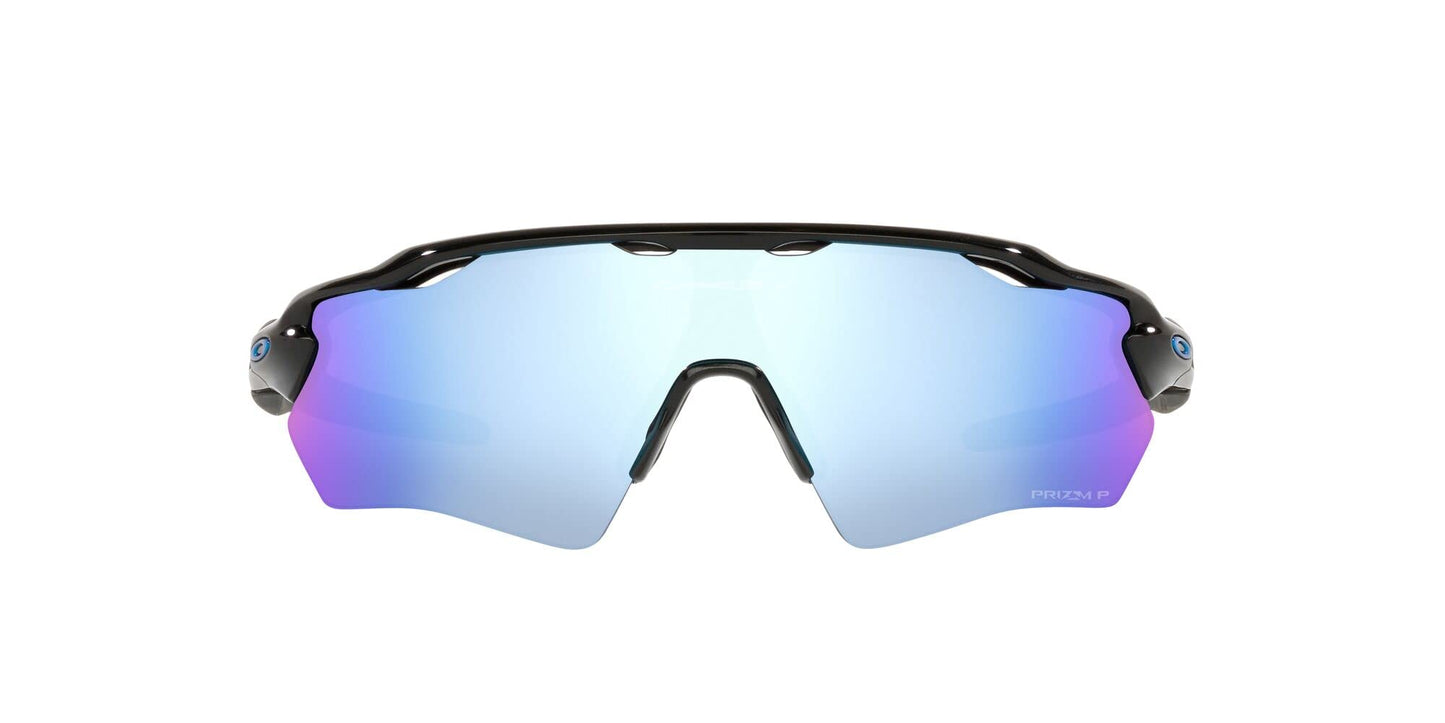 Oakley Youth Oj9001 Radar Ev Xs Path Rectangular Sunglasses, Polished Black/Prizm Deep Water Polarized, 31 mm