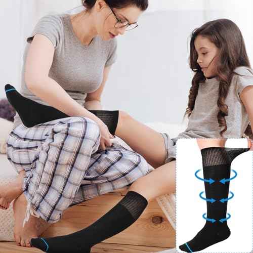 4 Pairs Kids Replacement Sock Liner for Walking Boots Cast Socks Compatible with Aircast Walker Brace for Kids