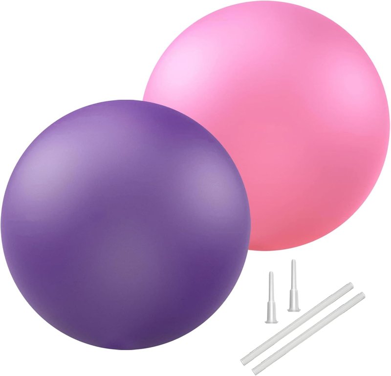 Soft Exercise Ball - Anti-Burst Yoga Ball Chair Supports Up to 2200lbs | Durable and Comfortable