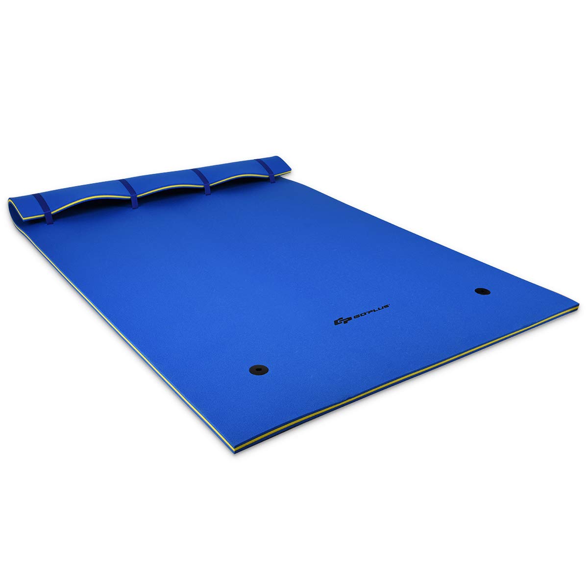 Goplus Floating Water Pad, Lily Pad for Water Recreation and Relaxing, 3-Layer Tear-Resistant XPE Foam Floating Mat for Beach, Ocean, Lake