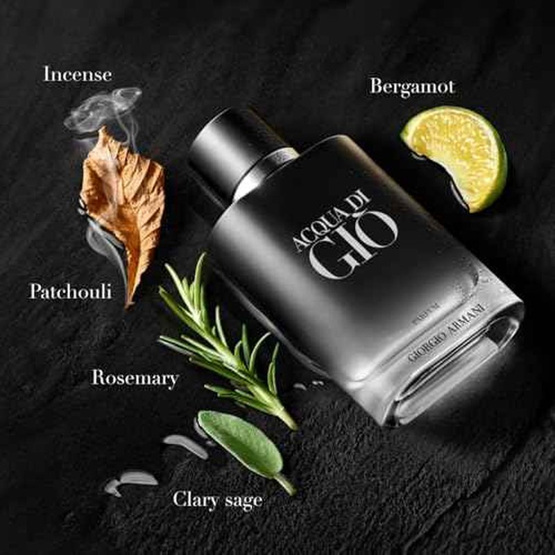 Armani Beauty - Acqua di Gi? - Parfum - Cologne for Men - Fresh & Woody Men¡¯s Fragrance - Bergamot, Ginger, Marine, Geranium, Rosemary, Clary Sage, Patchouli, Incense Notes