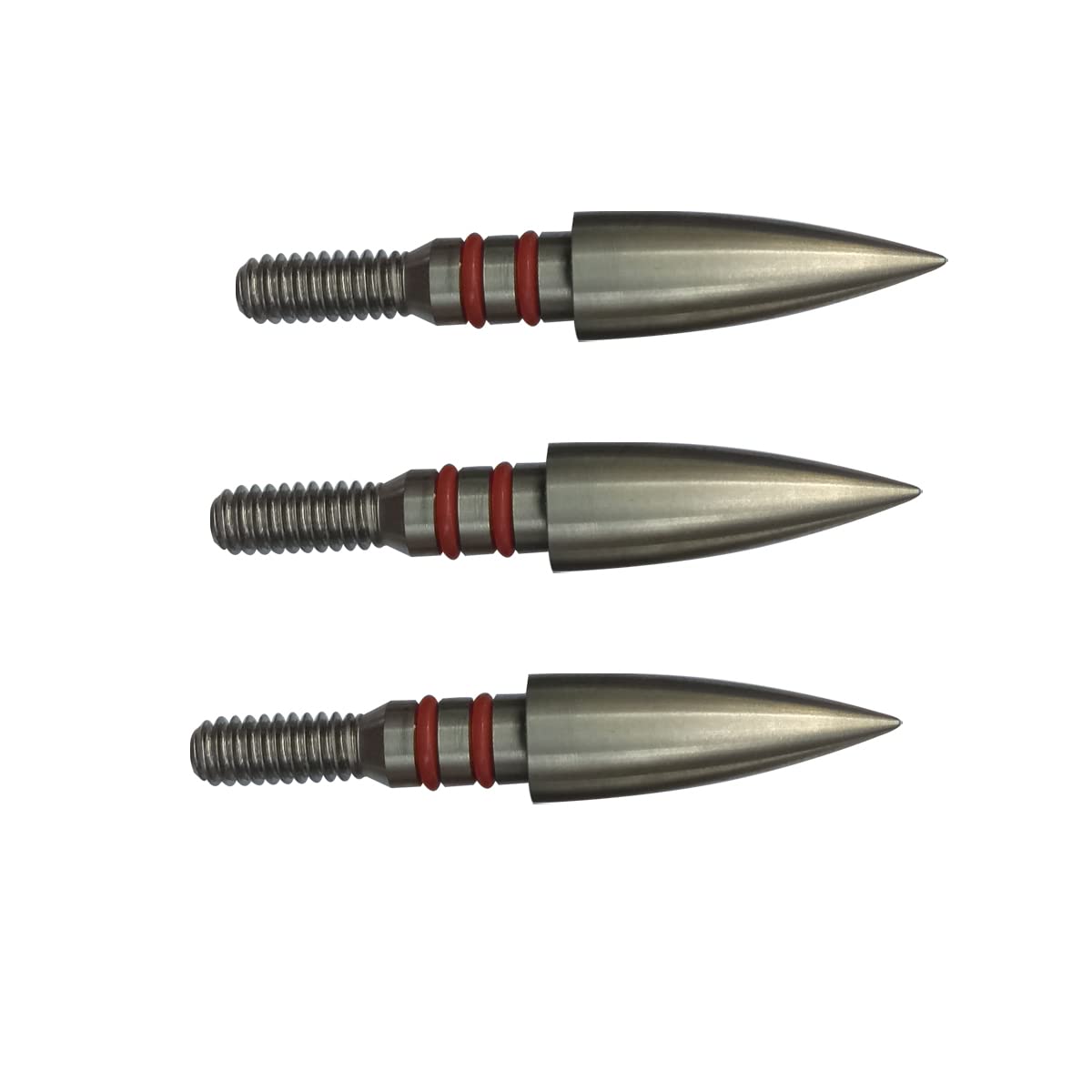 Aklisdlha Field Points arrowheads 100/125/150/200/300 Grains Archery Field Points,Stainless Steel Screw in Archery Field Tips and Broadheads (1 Dozen 12 PCS)(19/64″-100 Grains)