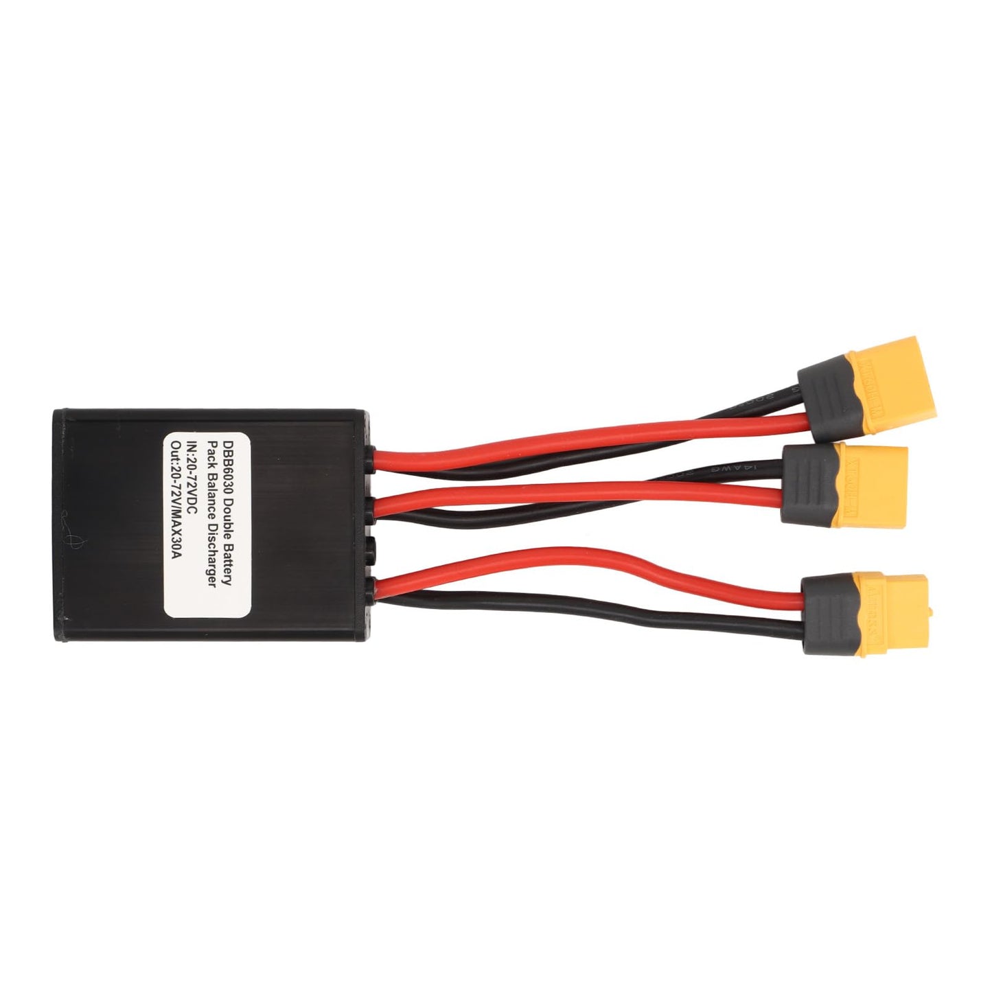 Sorandy Dual Battery Discharge Converter for E Bike, Parallel Battery Adapter for Increase The Capacity, Parallel Equalization Module XT60 Connector, Dual Battery Pack Switch 20V - 72V