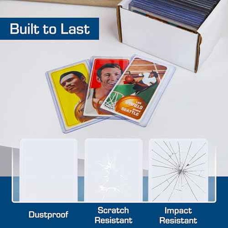 BCW Tall Card Topload Holders ? 25 Pack | Premium Top Loaders for Sports Trading Cards | Fits Tall Basketball, Football, Widevision Cards | Clear Rigid Toploader Card Protectors