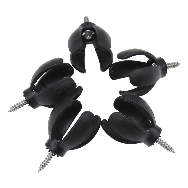 HISTAR 5PCs Golf Ball Pick Up Retriever Claw Sucker Tool Black
