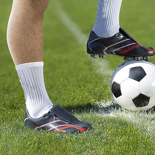 6 Pairs 4-12 Years Old Kids Soccer Grip Socks Anti Slip Athletic Socks Cushioned Football Crew Socks for Teens Boys
