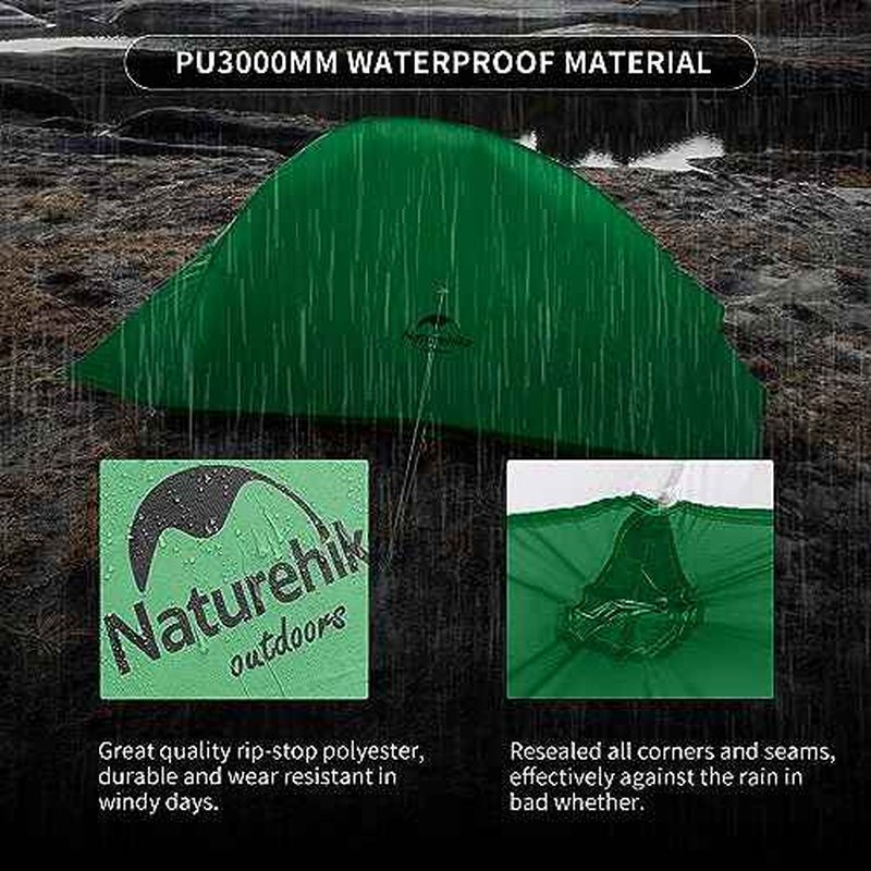 Naturehike Cloud-Up 1 Person Tent, Lightweight Backpacking Tents for One Man, Waterproof Ultralight One Person Tent for Camping Hiking Backpacking