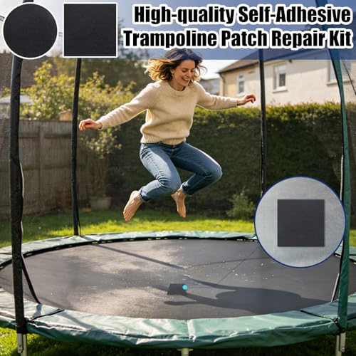 Xerteam Trampoline Patch Repair Kit - Heavy-Duty Self-Adhesive Mats Patches for Tears & Holes