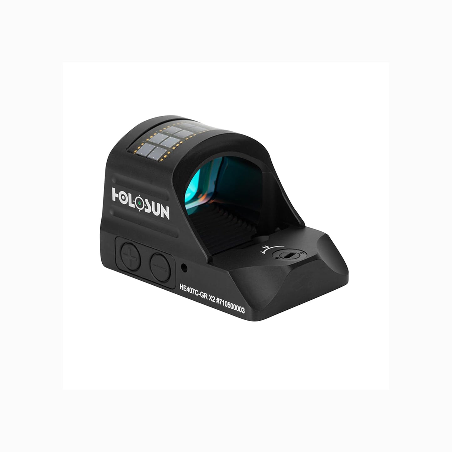 HOLOSUN HE407C-GR X2 Green 2 MOA Dot Open Reflex Sight - Durable Shake-Awake Solar Failsafe Parallax-Free Aluminum Pistol Sight for Full-Sized Handguns