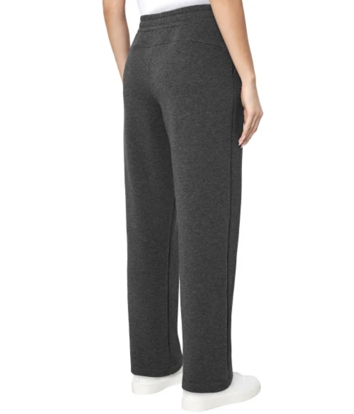 Mondetta Women's Pull On High Waisted Fleece Pant (US, Alpha, Medium, Regular, Regular, Black)
