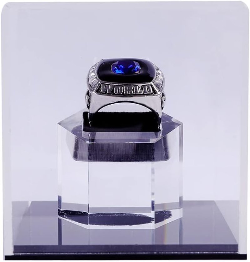 Championship Ring Display Case - 1 Slot Sports Ring Holder | Baseball, Softball, Football, High School