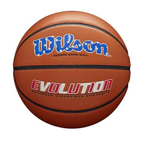 WILSON Evolution Indoor Game Basketballs - Size 5, Size 6 and Size 7