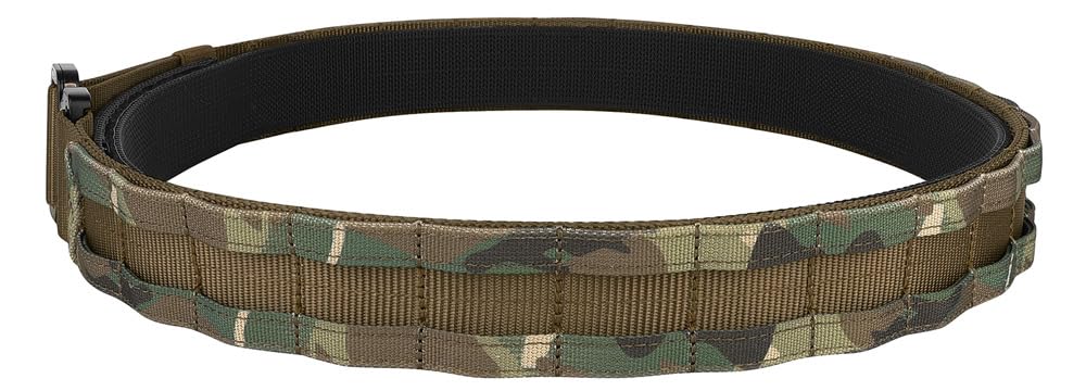 KRYDEX Quick Release Rigger MOLLE Belt 1.75 Inch Inner & Outer Tactical Heavy Duty Belt (CBMC, Small)