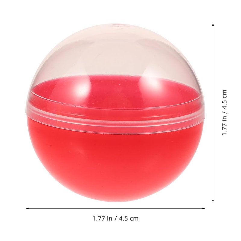 Sosoport Fillable Plastic Balls 1.77In Round Capsules 60 Pcs Multi-Function Empty Balls for Party Favors DIY Crafts Classroom Prizes