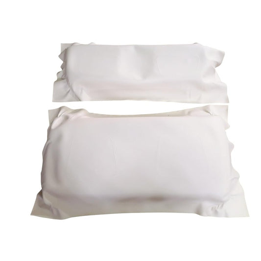 FDEERCOLO for Club Car DS2000.5-Up Golf Cart Front Seat Covers and Backrest Leather Replacement. (Thermoformed/OEM Match) (Ivory White)