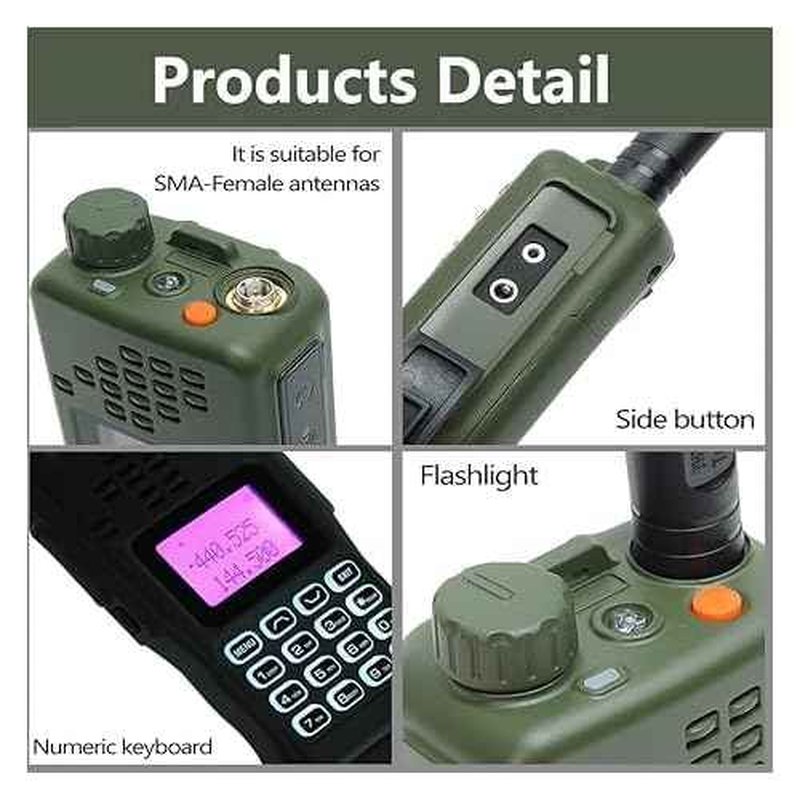 Baofeng Radio Ham Radio AR-152 10W Powerful Handheld Tactical Two Way Radio Upgraded of baofeng Radio Walkie Talkies Long Range with USB Charger Battery Full Kit
