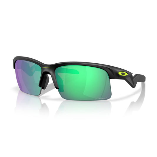 Oakley Capacitor OJ9013 901311 62MM Matte Black/Prizm Road Jade Rectangle Junior Sunglasses for Boys for Girls