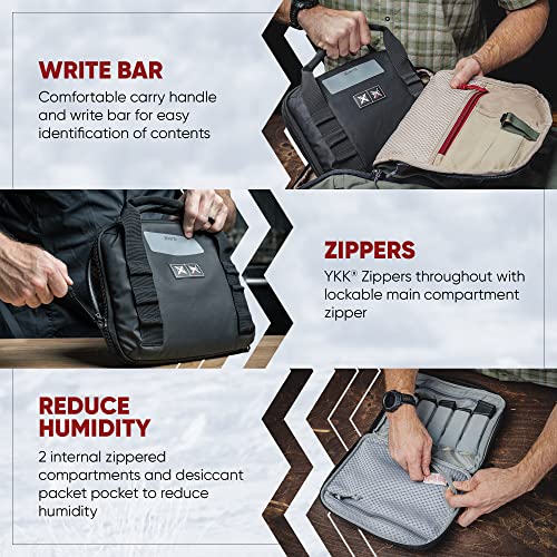 Vertx VTAC Pistol Case, Soft Gun Pouch Bag and Mag Holder, Ammo Tactical Gear Travel Accessories, Black